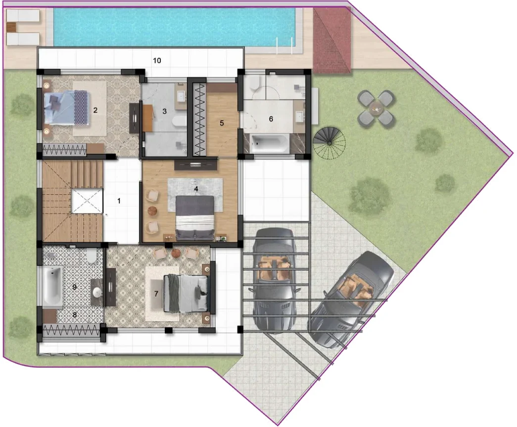 Binghatti Aquarise ground floor plan